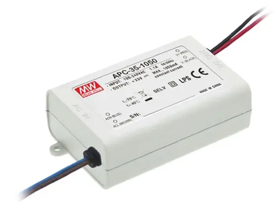 Produktfoto 1 von MEAN WELL LED-Treiber, 35 W 264 V ac, 90 V ac, 127V dc, 370 V dc LED-Treiber 500mA, Ausgang 25V, 70 V