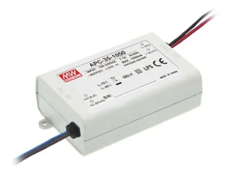 Produktfoto 1 von MEAN WELL LED-Treiber, 35 W LED-Treiber 700mA, Ausgang 15V, 50 V
