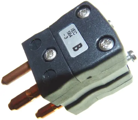 Produktfoto 1 von RS PRO Standardgröße Duplex-Steckverbinder für Thermoelement Stecker für Thermoelement Typ B
