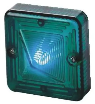 e2s Sonora ST LED-Signalleuchte Blink-Licht Grün, 230 V ac x 86mm