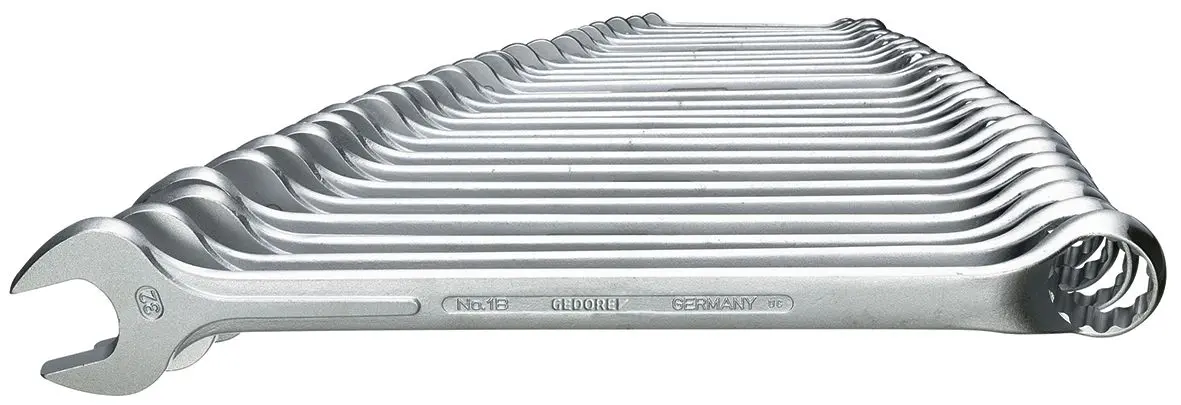 Produktfoto 1 von Gedore Schraubenschlüsselsatz Ringschlüssel CrV-Stahl, 26-teilig 6 To 32 mm