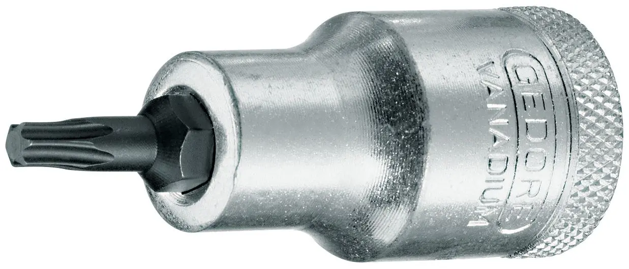 Gedore 12.7 mm T20 Schraubbit, Innensechsrund Vanadium Stahl, 1-teilig, 55 mm