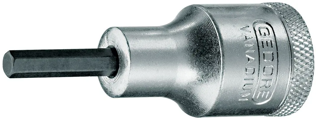 Produktfoto 1 von Gedore 4 mm 4 mm Sechskant Schraubbit, Sechskant Vanadium Stahl, 1-teilig, 61 mm