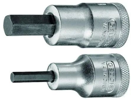 Produktfoto 1 von Gedore 1/2 in 8 mm Sechskant Schraubbit, Sechskant Vanadium Stahl, 1-teilig, 60 mm