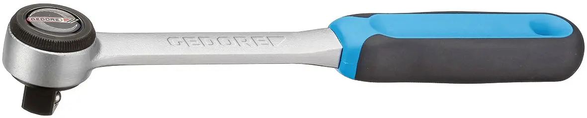Produktfoto 1 von Gedore 3/8 in Ratsche Rutschfest, T-Griff Chrom Vanadium Stahl, Aluminium
