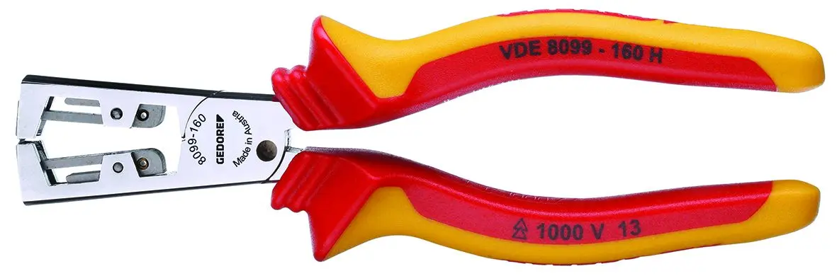 Produktfoto 1 von Gedore VDE 8099 H Abisolierer, Ethernet 0.5 to 5 mm², 160 mm