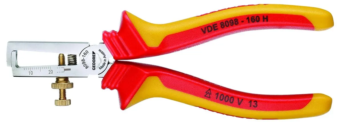 Produktfoto 1 von Gedore VDE 8098 H Abisolierzange, Ethernet 0.8 to 6 mm², 160 mm