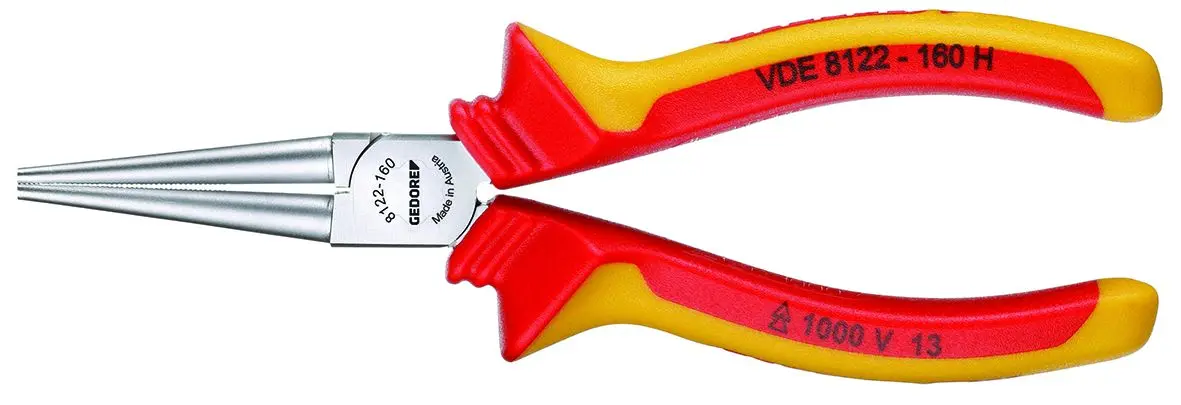 Produktfoto 1 von Gedore Rundzange / Backen 48mm Geriffelt VDE 1000V zugelassen ESD-Sicherheit Schließer (NO)