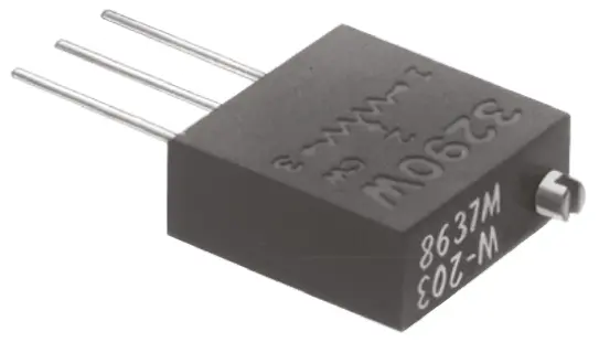 Bourns 3290 25-Gang Durchsteckmontage Trimm-Potentiometer, Einstellung von oben, 10 kΩ, 5 %, 1 W, Lötstift, L. 9.53 mm