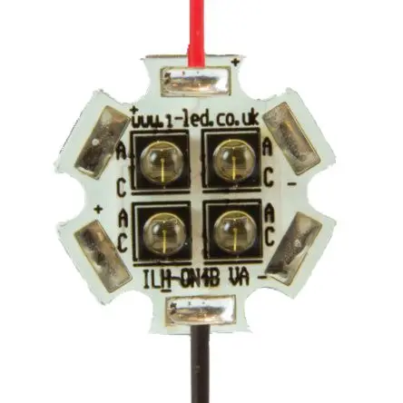 Produktfoto 1 von Intelligent LED Solutions OSLON Black PowerStar IR-LED Array, Leiterplatte 4.12 W, 850 nm, 4280 mW, 45 °, 2-Pin,