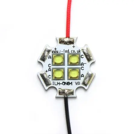 Produktfoto 1 von Intelligent LED Solutions LED-Array OSLON 150 4+ PowerStar Grün, 4-LEDs, Ø 20 mm Außen-ø 388 lm-Typ