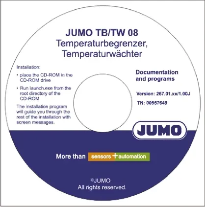 Produktfoto 1 von Jumo Temperatur-Steuersoftware Setup-Programm
