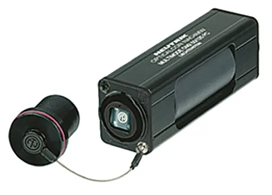 Produktfoto 1 von Neutrik LWL-Adapter, PC bis PC, Multimodus, Simplex, 0.5dB IL, Blau
