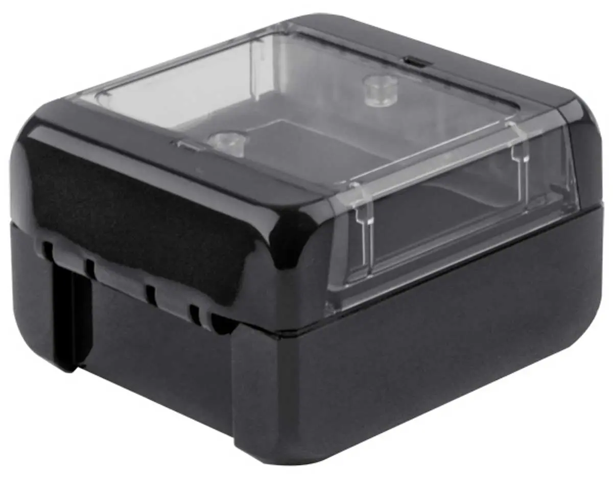 Produktfoto 1 von Bopla Bocube; Gehäuse; Polycarbonat; Graphitgrau; IK07 IP66, IP68 Breite 80 mm Höhe 47 mm Länge 89 mm