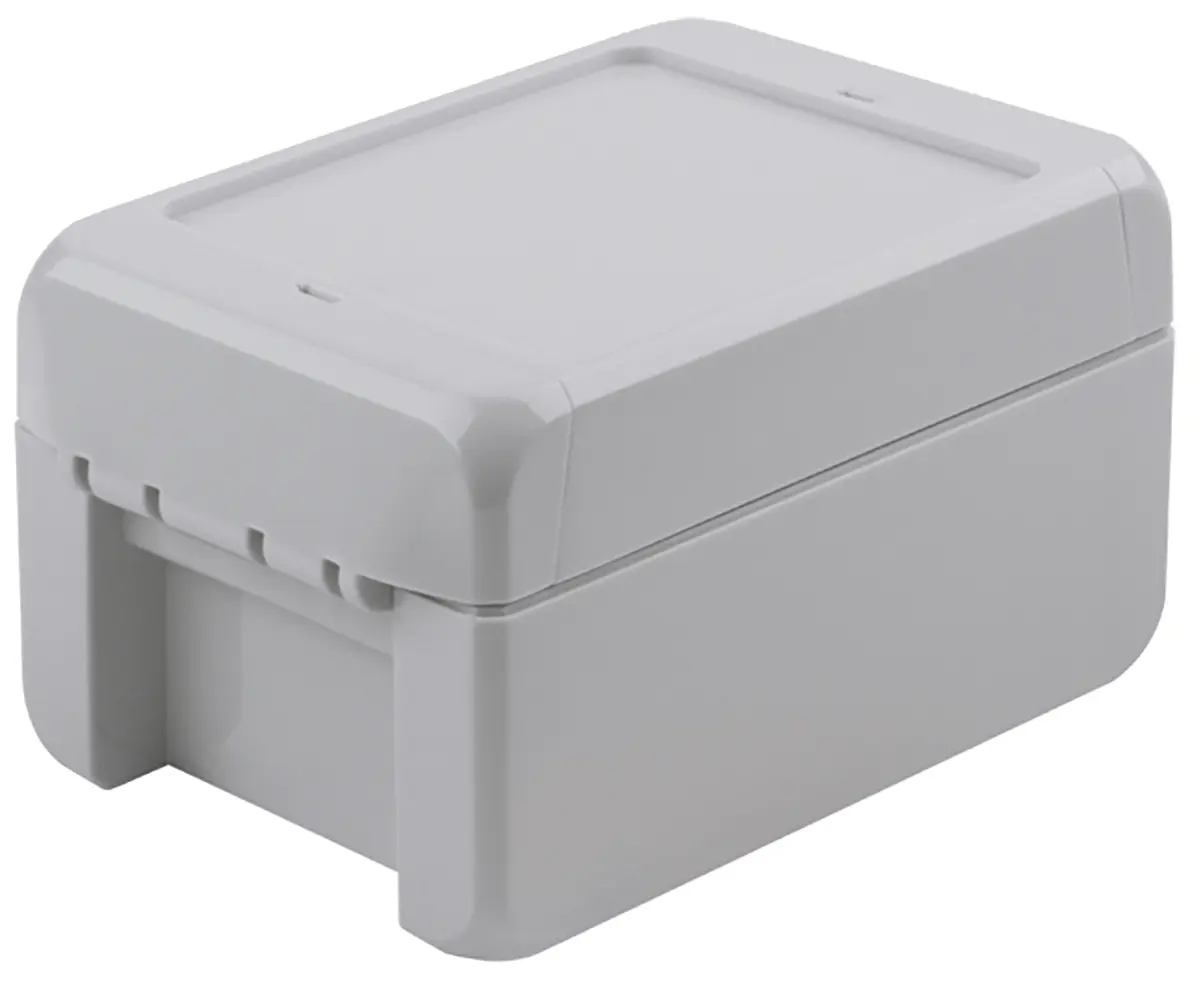Produktfoto 1 von Bopla Bocube; Gehäuse; ABS; Hellgrau IP66, IP68 Breite 80 mm Höhe 60 mm Länge 113 mm