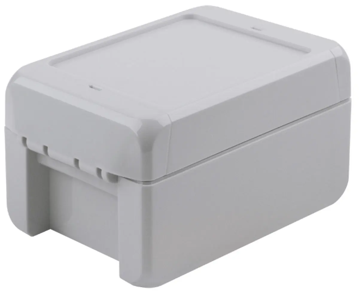 Produktfoto 1 von Bopla Bocube; Gehäuse; Polycarbonat; Hellgrau; IK07 IP68, IP66 Breite 80 mm Höhe 60 mm Länge 113 mm