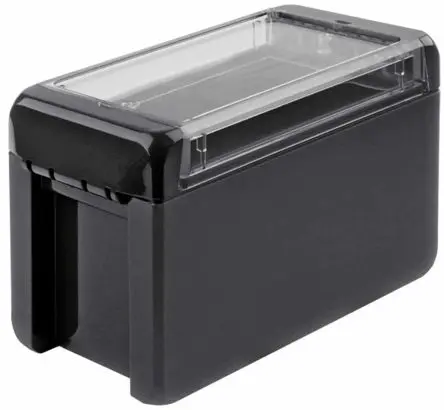 Produktfoto 1 von Bopla Bocube; Gehäuse; Polycarbonat; Graphitgrau; IK07 IP66, IP68 Breite 80 mm Höhe 90 mm Länge 151 mm