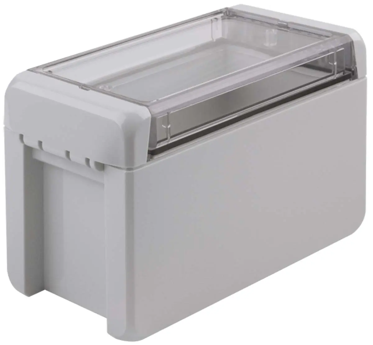 Produktfoto 1 von Bopla Bocube; Gehäuse; Polycarbonat; Hellgrau; IK07 IP68, IP66 Breite 80 mm Höhe 90 mm Länge 151 mm
