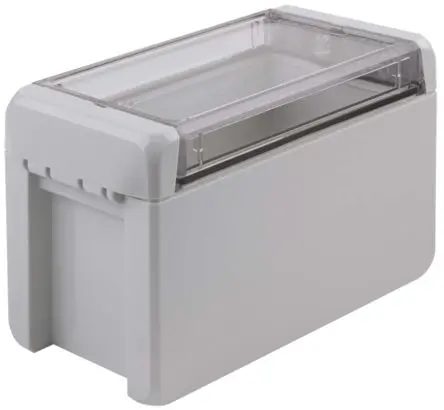 Produktfoto 1 von Bopla Bocube; Gehäuse; Polycarbonat; Hellgrau; IK07 IP68, IP66 Breite 80 mm Höhe 90 mm Länge 151 mm