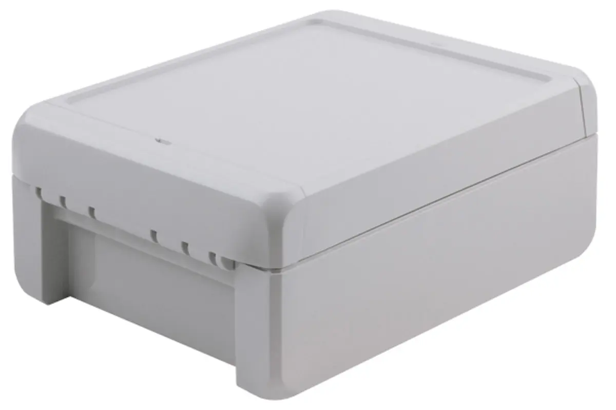 Produktfoto 1 von Bopla Bocube; Gehäuse; ABS; Hellgrau IP68, IP66 Breite 125 mm Höhe 60 mm Länge 151 mm