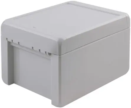Produktfoto 1 von Bopla Bocube; Gehäuse; Polycarbonat; Hellgrau Geflanscht; IK07 IP66, IP68 Breite 125 mm Höhe 90 mm Länge 151 mm