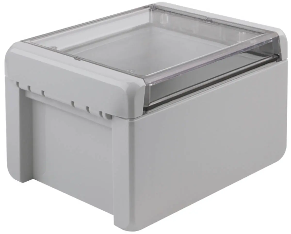 Produktfoto 1 von Bopla Bocube; Gehäuse; Polycarbonat; Hellgrau; IK07 IP66, IP68 Breite 125 mm Höhe 90 mm Länge 151 mm