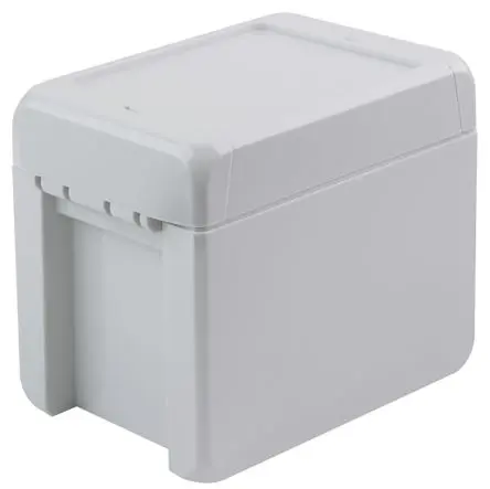 Produktfoto 1 von Bopla Bocube; Gehäuse; ABS; Hellgrau IP66, IP68 Breite 80 mm Höhe 90 mm Länge 113 mm