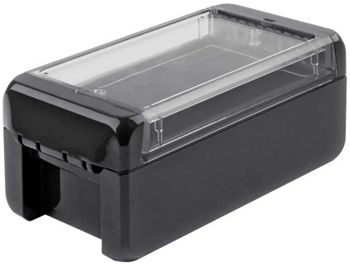 Produktfoto 1 von Bopla Bocube; Gehäuse; Polycarbonat; Graphitgrau; IK07 IP66, IP68 Breite 80 mm Höhe 60 mm Länge 151 mm