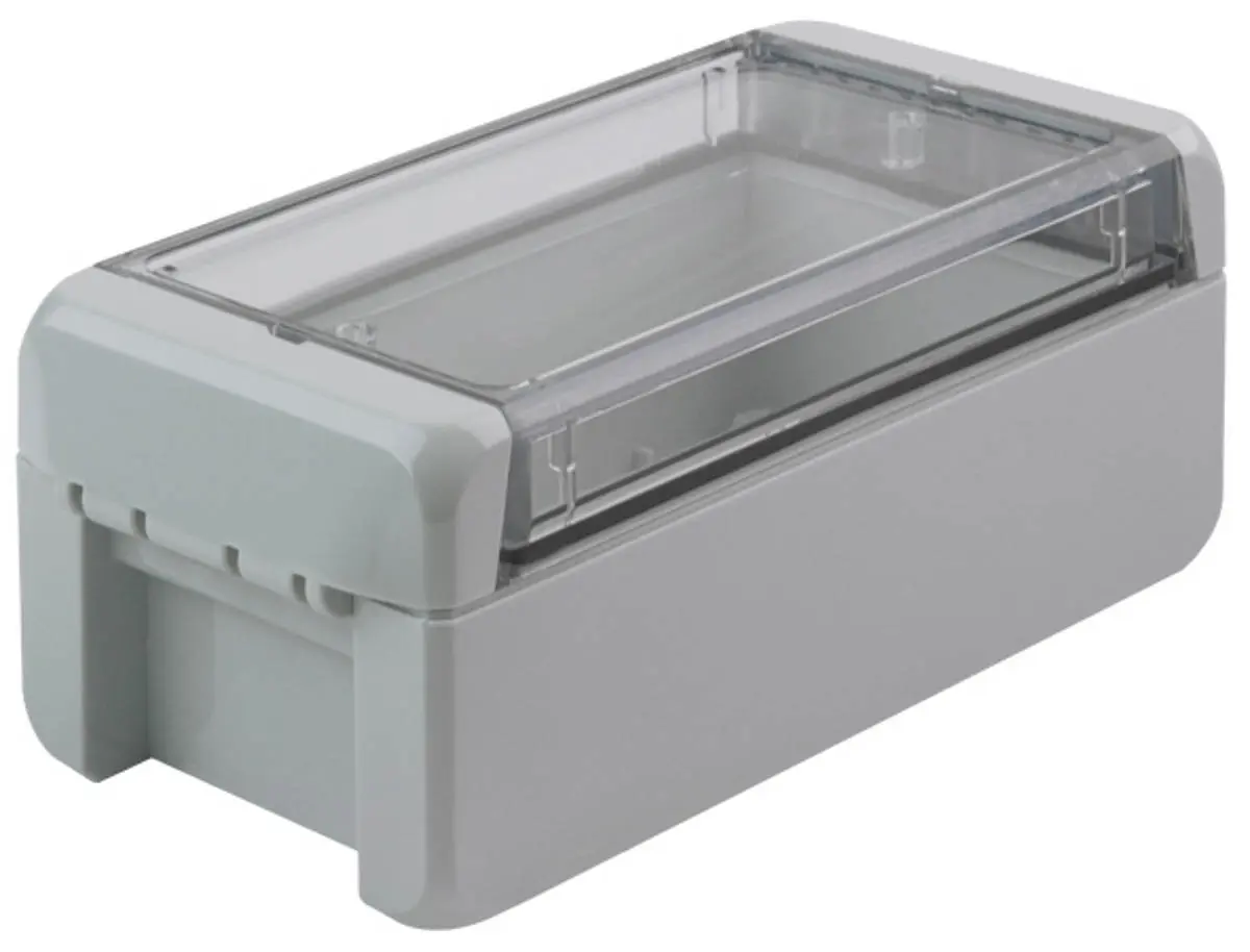 Produktfoto 1 von Bopla Bocube; Gehäuse; Polycarbonat; Hellgrau; IK07 IP66, IP68 Breite 80 mm Höhe 60 mm Länge 151 mm