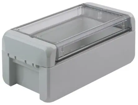 Produktfoto 1 von Bopla Bocube; Gehäuse; Polycarbonat; Hellgrau; IK07 IP66, IP68 Breite 80 mm Höhe 60 mm Länge 151 mm