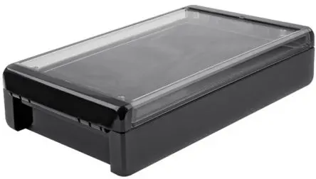 Produktfoto 1 von Bopla Bocube; Gehäuse; Polycarbonat; Graphitgrau; IK07 IP66, IP68 Breite 170 mm Höhe 60 mm Länge 271 mm
