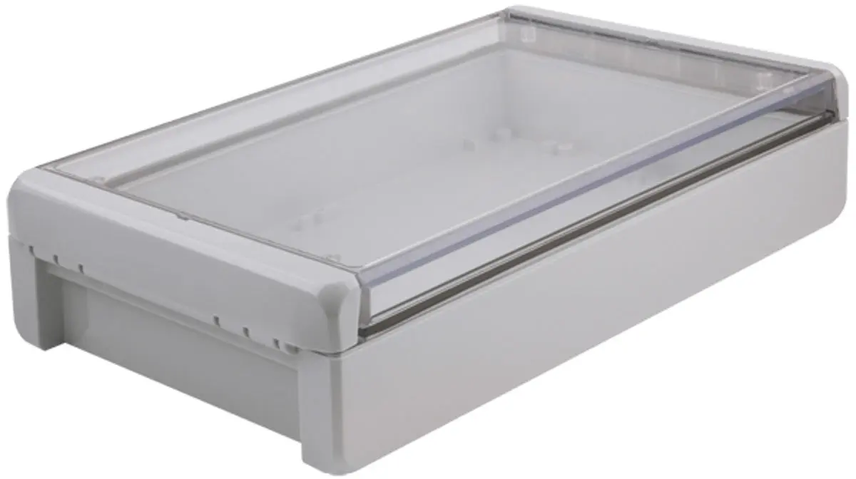Produktfoto 1 von Bopla Bocube; Gehäuse; Polycarbonat; Hellgrau; IK07 IP68, IP66 Breite 170 mm Höhe 60 mm Länge 271 mm