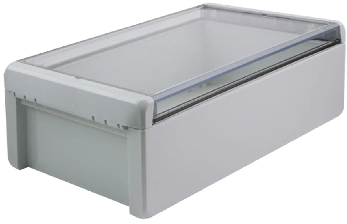 Produktfoto 1 von Bopla Bocube; Gehäuse; Polycarbonat; Hellgrau; IK07 IP68, IP66 Breite 170 mm Höhe 90 mm Länge 271 mm