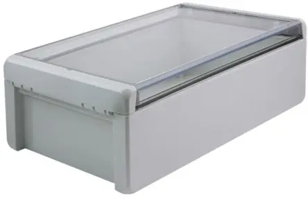 Produktfoto 1 von Bopla Bocube; Gehäuse; Polycarbonat; Hellgrau; IK07 IP68, IP66 Breite 170 mm Höhe 90 mm Länge 271 mm