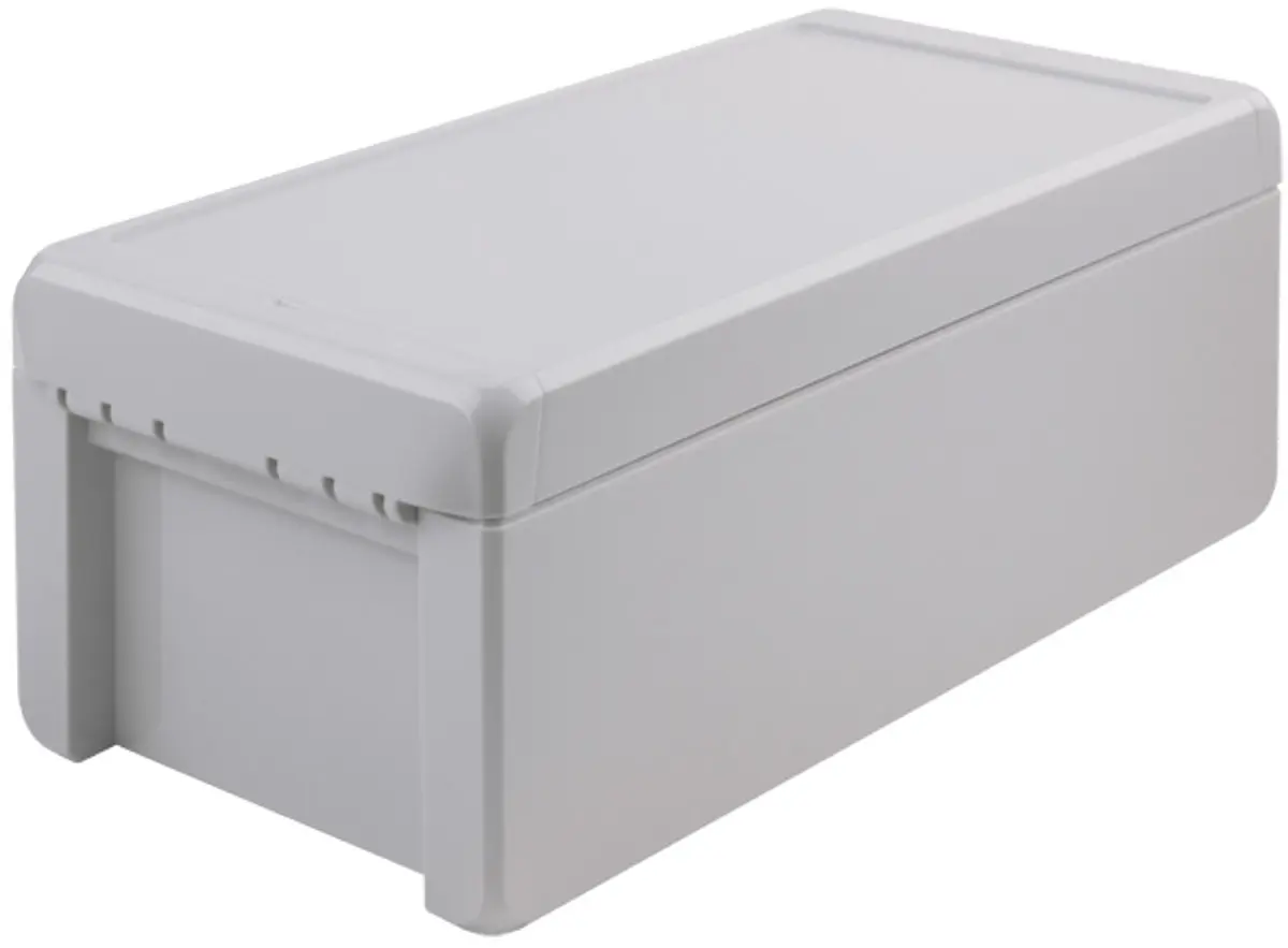 Produktfoto 1 von Bopla Bocube; Gehäuse; Polycarbonat; Hellgrau; IK07 IP68, IP66 Breite 125 mm Höhe 90 mm Länge 231 mm