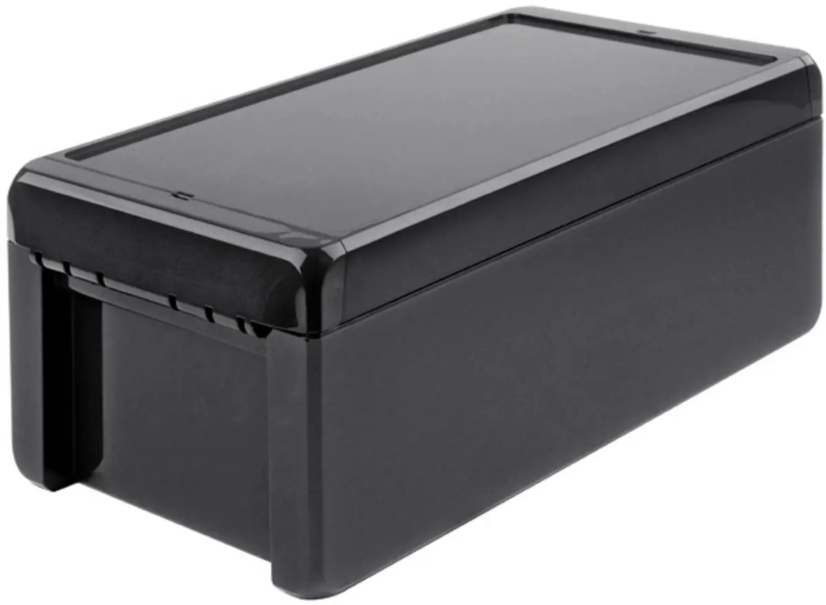 Produktfoto 1 von Bopla Bocube; Gehäuse; Polycarbonat; Graphitgrau; IK07 IP68, IP66 Breite 125 mm Höhe 90 mm Länge 231 mm