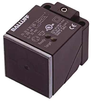 Produktfoto 1 von BALLUFF M12 Näherungssensor Induktiv, Kubisch 20 mm PNP 10 → 30 V dc / 200 mA NO, IP67