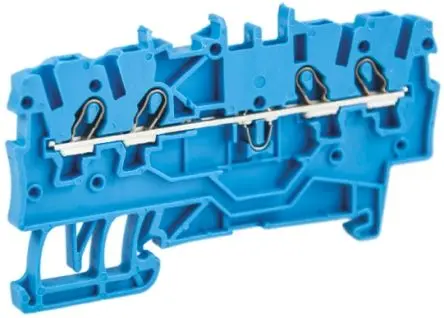 Produktfoto 1 von WAGO TOPJOB S Anschlussklemmenblock für Durchkontaktierung 1 Blau, 1mm², 800V Zugfederklemme EAC Ex, ATEX, IECEx