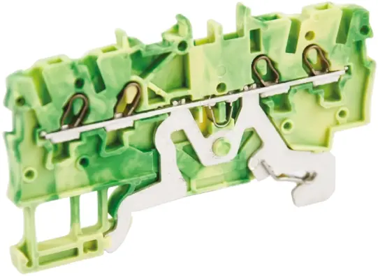 Produktfoto 1 von WAGO Schutzleiterklemme 1 Grün, Gelb, 1 mm² Zugfederklemme IECEx/ATEX