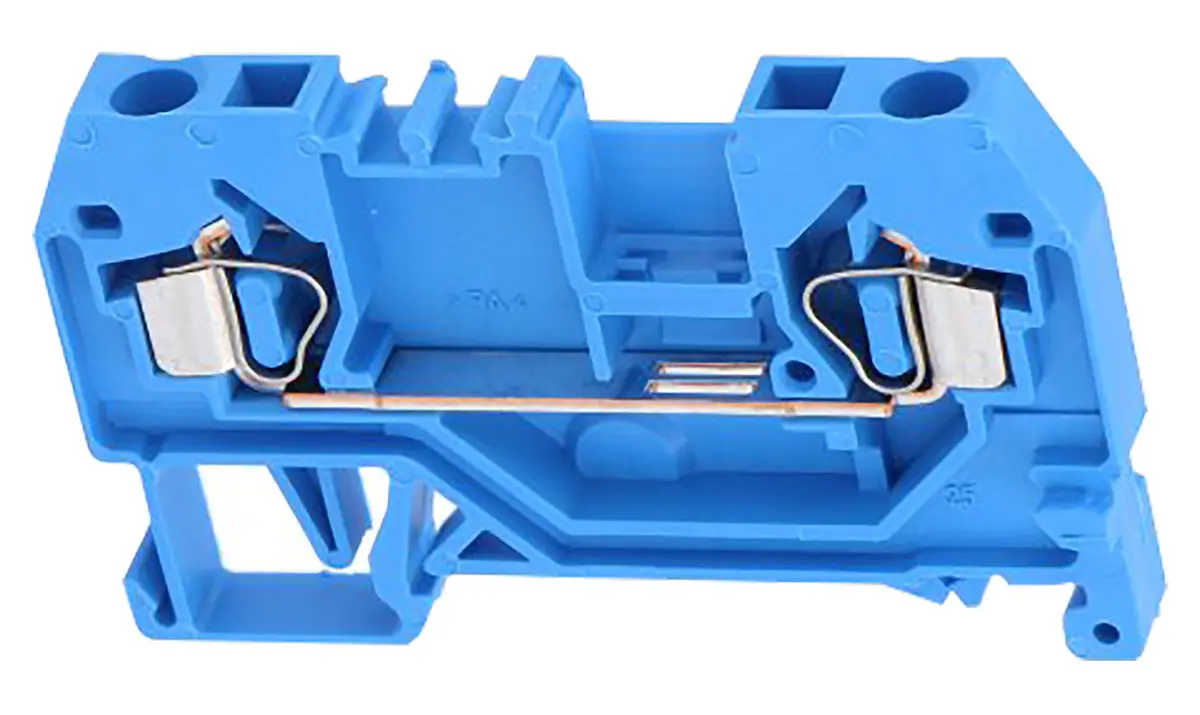 Produktfoto 1 von WAGO 280 Reihenklemme Einfach Blau, 2.5mm², 800 V / 24A, mit Käfigklemme