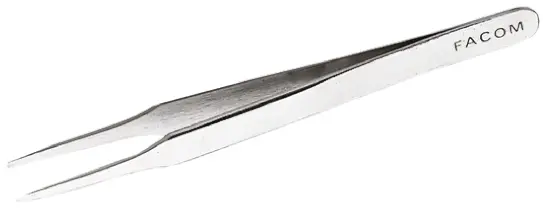 Produktfoto 1 von Facom Stahl Pinzette, 120mm, Spitze Fein Antimagnetisch 1-teilig ESD-Sicherheit