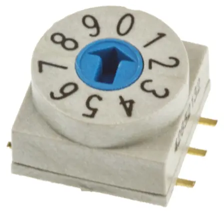 Produktfoto 1 von Würth Elektronik WS-ROSV Drehschalter Oberfläche SMD Gull-Wing