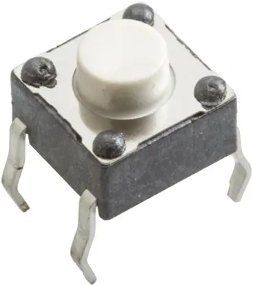 Produktfoto 1 von Würth Elektronik Taster SPST, Lötanschluss 50 mA @ 12 V dc Tastend 1.6mm Taster Weiß, 6.2 x 6.5mm B. 6.2mm L. 6.5mm