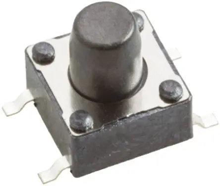 Produktfoto 1 von Wurth Elektronik Taster SPST Taster, Lot 50mA Tastend 3.6 mm Schwarz Oberfläche B. 6.2mm L. 6.2 mm