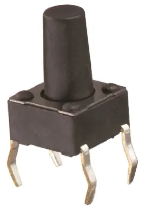 Produktfoto 1 von Würth Elektronik Taster SPST, Lötanschluss 50 mA @ 12 V dc Tastend 1.6mm Taster Schwarz, 6.2 x 6.5mm B. 6.2mm L. 6.5mm