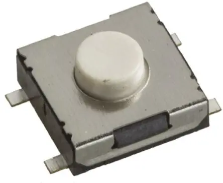 Produktfoto 1 von Wurth Elektronik Taster SPST Taster, Lot 50mA Tastend 0.5 mm Weiß Oberfläche B. 6.2mm L. 6.2 mm