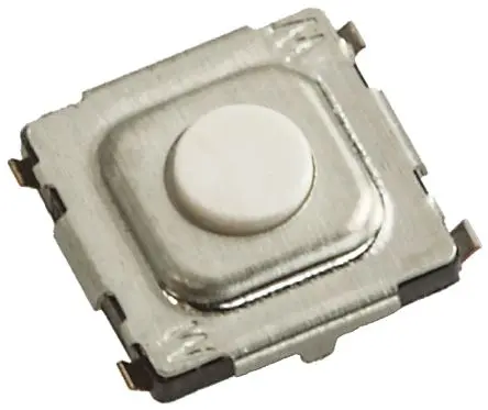 Produktfoto 1 von Wurth Elektronik Taster SPST Taster, Lot 20mA Tastend 0.3 mm Weiß Oberfläche B. 5mm L. 5 mm