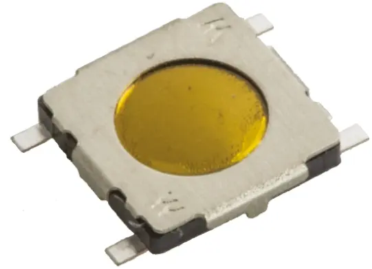 Wurth Elektronik Taster SPST Taster, Lot 20mA Tastend Gelb Oberfläche B. 5mm L. 5 mm