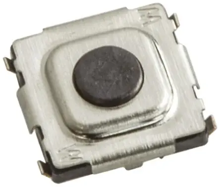 Produktfoto 1 von Wurth Elektronik Taster SPST Taster, Lot 20mA Tastend 0.3 mm Schwarz Oberfläche B. 5mm L. 5 mm