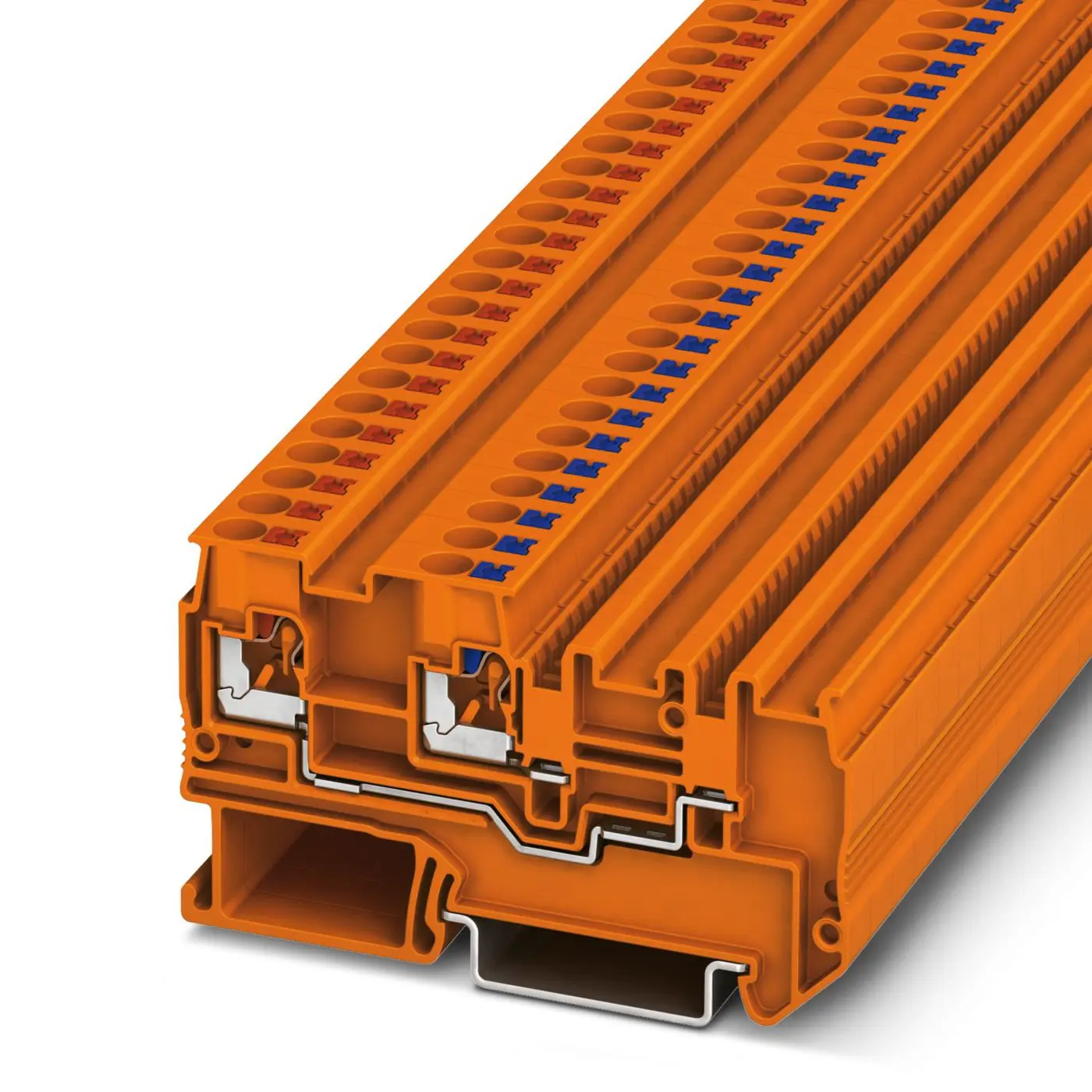 Produktfoto 1 von Phoenix Contact PTIO-IN 2.5/3 OG Anschlussklemmenblock DIN-Schiene 3 Orange, 1.5 mm², 250 V Einsteck-Anschluss